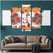 Pink Floyd Canvas - Floral Lungs In Concert Pink Floyd Canvas - Floral Lungs In Concert