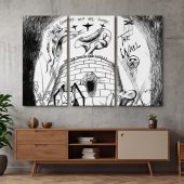Pink Floyd Canvas - Goodbye Blue Sky Tear Down The Wall