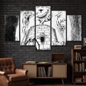Pink Floyd Canvas - Goodbye Blue Sky Tear Down The Wall