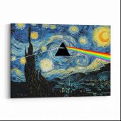 Pink Floyd Canvas - Starry Night Dark Side Of The Moon Van Gogh