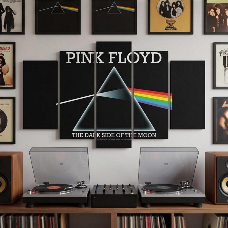 Pink Floyd Canvas - The Dark Side Of The Moon Album Prism