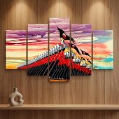 Pink Floyd Canvas - The Wall Marching Hammers Drawing Art Pink Floyd Canvas - The Wall Marching Hammers Drawing Art