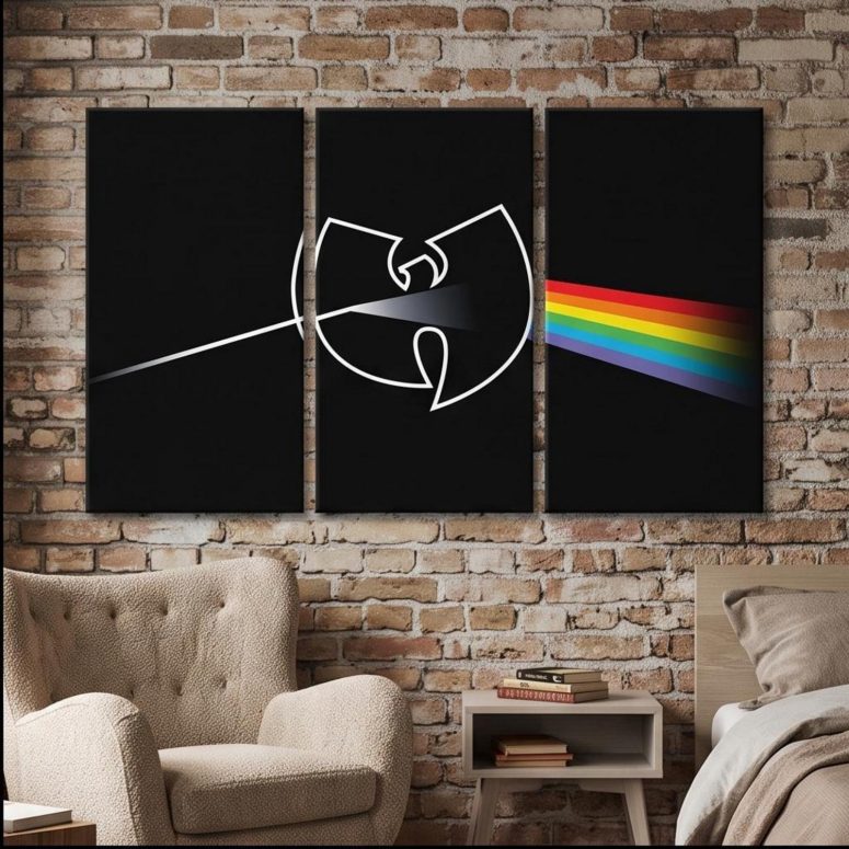 Pink Floyd Canvas - The Wu Tang Clan Dark Side Of The Moon