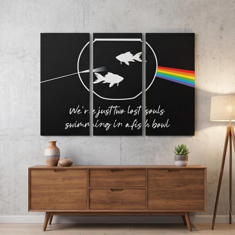 Pink Floyd Canvas - Wish You Were Here Two Lost Souls 5400×7200dpi300