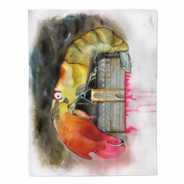 Pink Floyd Fleece Blanket - Another Shrimp in the Wall Pink Floyd Fleece Blanket - Another Shrimp in the Wall