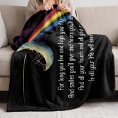 Pink Floyd Fleece Blanket - Breathe Lyric DSOTM All Your Life Will Ever Be