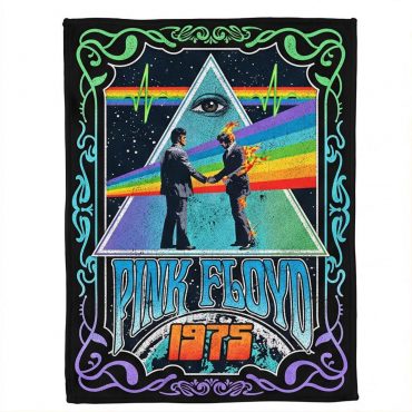 Pink Floyd Fleece Blanket - Dark Side Of the Moon Wish You Were Here 1975