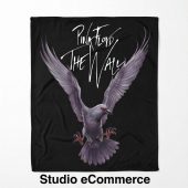 Pink Floyd Fleece Blanket - Death Raven Bird The Wall
