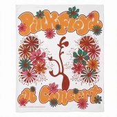 Pink Floyd Fleece Blanket - Floral Lungs In Concert