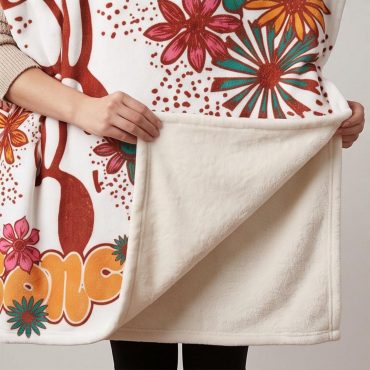 Pink Floyd Fleece Blanket - Floral Lungs In Concert