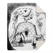 Pink Floyd Fleece Blanket - Goodbye Blue Sky Tear Down The Wall