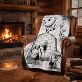 Pink Floyd Fleece Blanket - Goodbye Blue Sky Tear Down The Wall Pink Floyd Fleece Blanket - Goodbye Blue Sky Tear Down The Wall