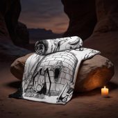Pink Floyd Fleece Blanket - Goodbye Blue Sky Tear Down The Wall Pink Floyd Fleece Blanket - Goodbye Blue Sky Tear Down The Wall