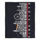 Pink Floyd Fleece Blanket - London Typography Album Art