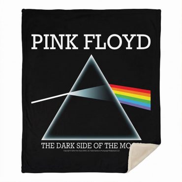 Pink Floyd Fleece Blanket - The Dark Side Of The Moon Album Prism