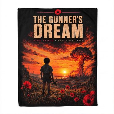 Pink Floyd Fleece Blanket - The Gunner’s Dream The Final Cut Pink Floyd Fleece Blanket - The Gunner’s Dream The Final Cut