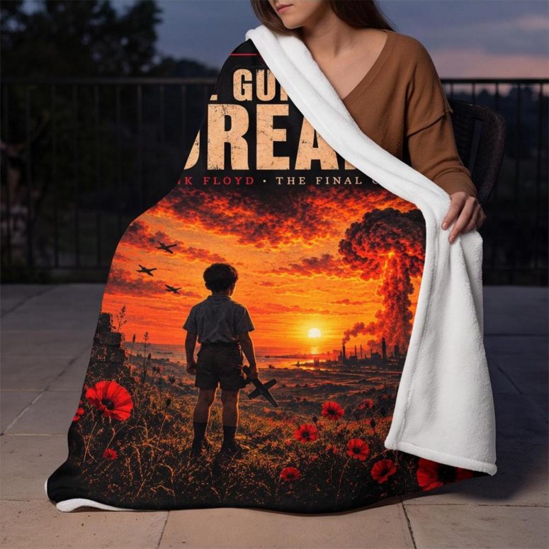 Pink Floyd Fleece Blanket - The Gunner’s Dream The Final Cut