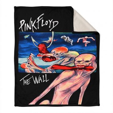 Pink Floyd Fleece Blanket - The Wall 1979 Skeptical Vintage Pink Floyd Fleece Blanket - The Wall 1979 Skeptical Vintage