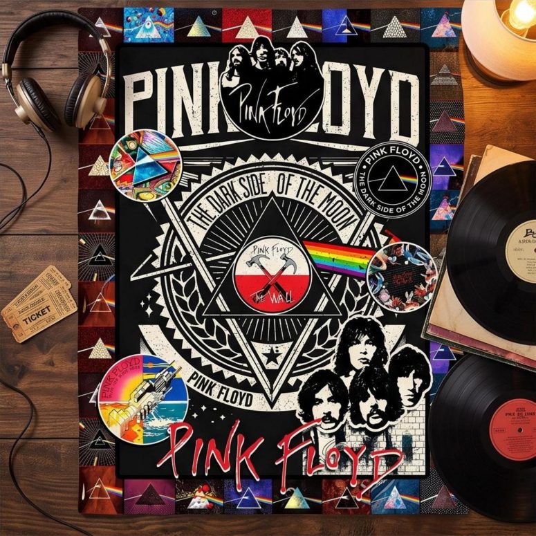 Pink Floyd Fleece Blanket - The Wall DSOTM Wish You Were Here Pink Floyd Fleece Blanket - The Wall DSOTM Wish You Were Here
