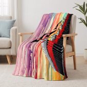 Pink Floyd Fleece Blanket - The Wall Marching Hammers Drawing Art