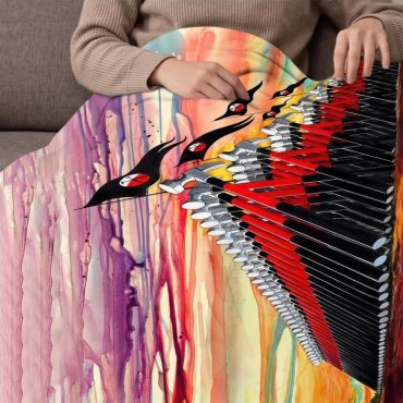 Pink Floyd Fleece Blanket - The Wall Marching Hammers Drawing Art