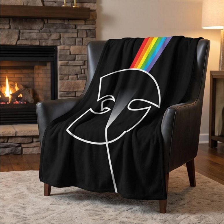 Pink Floyd Fleece Blanket - The Wu Tang Clan Dark Side Of The Moon