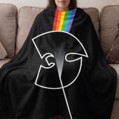 Pink Floyd Fleece Blanket - The Wu Tang Clan Dark Side Of The Moon