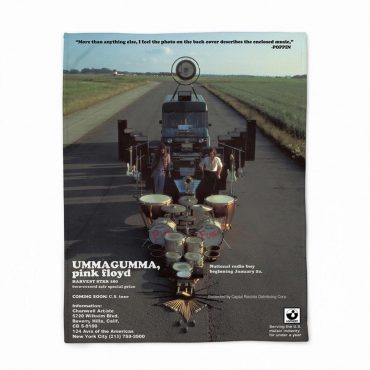Pink Floyd Fleece Blanket - Ummagumma Full Color reproduction of vintage ad Pink Floyd Fleece Blanket - Ummagumma Full Color reproduction of vintage ad
