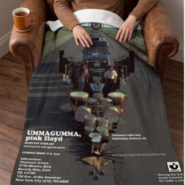 Pink Floyd Fleece Blanket - Ummagumma Full Color reproduction of vintage ad