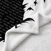 Pink Floyd Fleece Blanket - Wish You Were Here Lyrics Black Feather