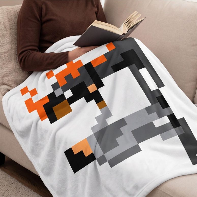 Pink Floyd Fleece Blanket - Wish You Were Here ShakeHand Pixel Art