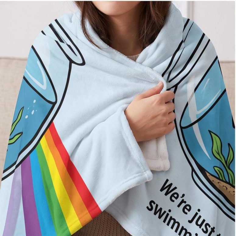 Pink Floyd Fleece Blanket - Wish You Were Here Two Lost Souls 5400×7200dpi300