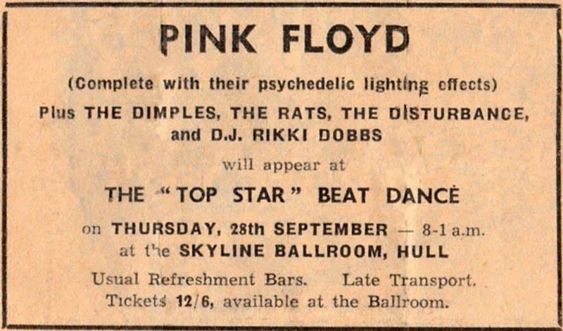 Pink Floyd Hull 1967 The Mick Ronson Connection Banner - OtherBrick
