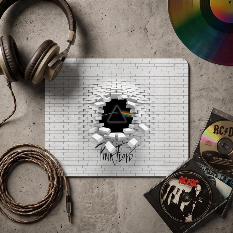 Pink Floyd Mousepad - Brick In The Wall 3D