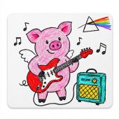 Pink Floyd Mousepad - Crayon Another Pig In he Band