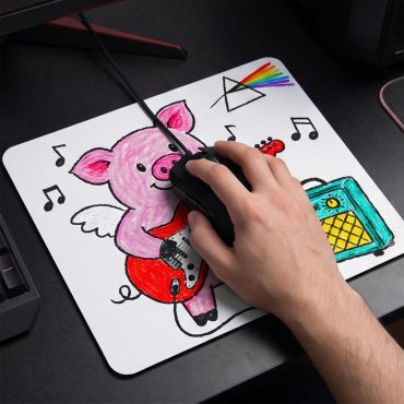 Pink Floyd Mousepad - Crayon Another Pig In he Band