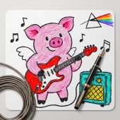 Pink Floyd Mousepad - Crayon Another Pig In he Band