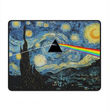 Pink Floyd Mousepad - Starry Night Dark Side Of The Moon Van Gogh