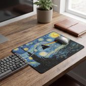Pink Floyd Mousepad - Starry Night Dark Side Of The Moon Van Gogh Pink Floyd Mousepad - Starry Night Dark Side Of The Moon Van Gogh
