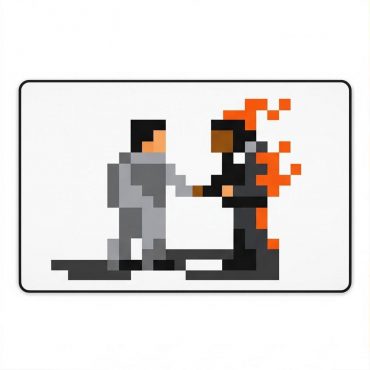Pink Floyd Mousepad - Wish You Were Here ShakeHand Pixel Art