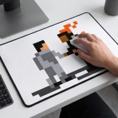 Pink Floyd Mousepad - Wish You Were Here ShakeHand Pixel Art