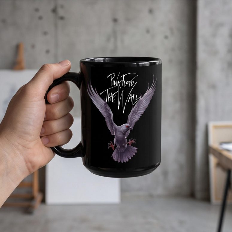 Pink Floyd Mug - Death Raven Bird The Wall
