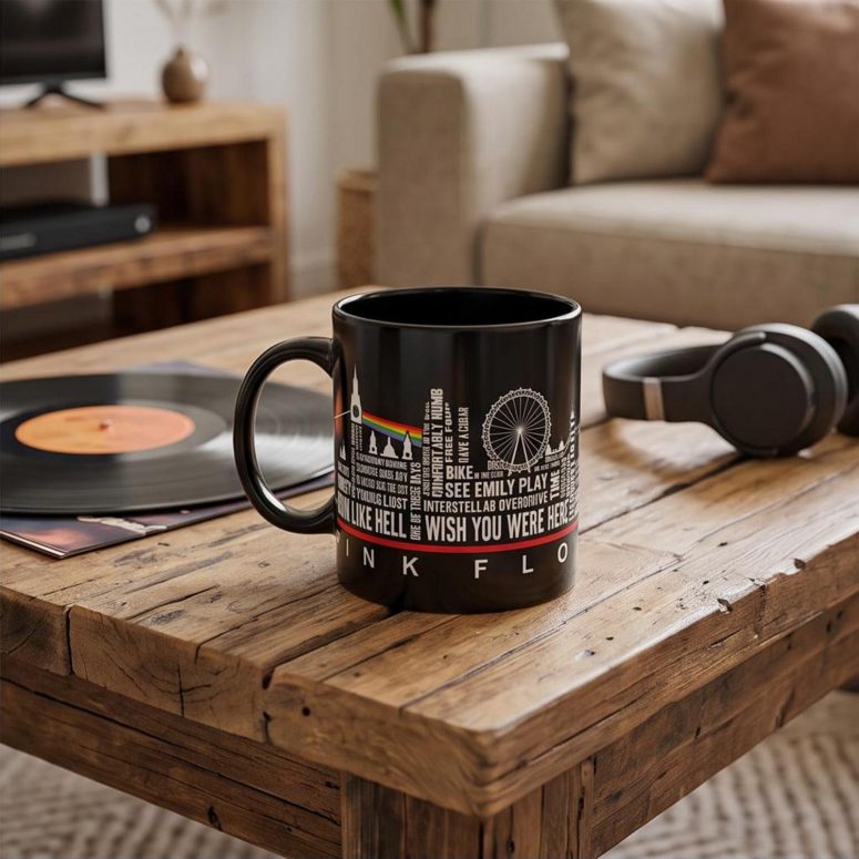 Pink Floyd Mug - London Typography Album Art Pink Floyd Mug - London Typography Album Art