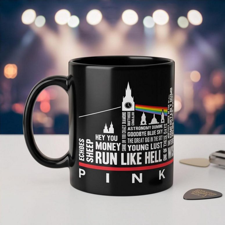 Pink Floyd Mug - London Typography Album Art Pink Floyd Mug - London Typography Album Art