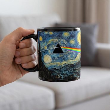 Pink Floyd Mug - Starry Night Dark Side Of The Moon Van Gogh