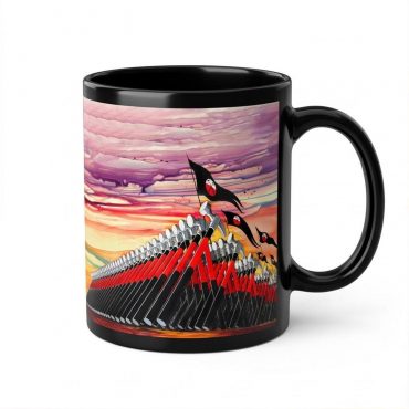 Pink Floyd Mug - The Wall Marching Hammers Drawing Art