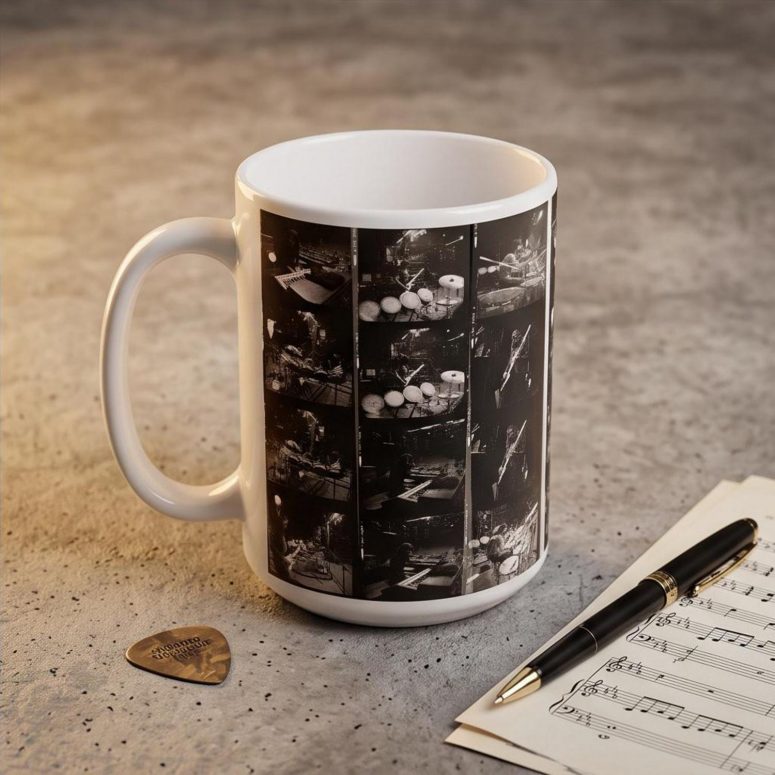 Pink Floyd Mug - Vintage New York City Tour July 4Th Film Collage Pink Floyd Mug - Vintage New York City Tour July 4Th Film Collage