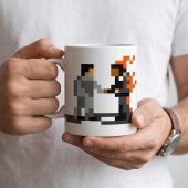 Pink Floyd Mug - Wish You Were Here ShakeHand Pixel Art