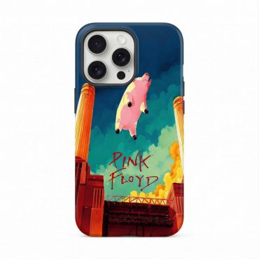 Pink Floyd Phone Case - Animals Flying Pig Comic Style Art Print