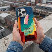 Pink Floyd Phone Case - Animals Flying Pig Comic Style Art Print